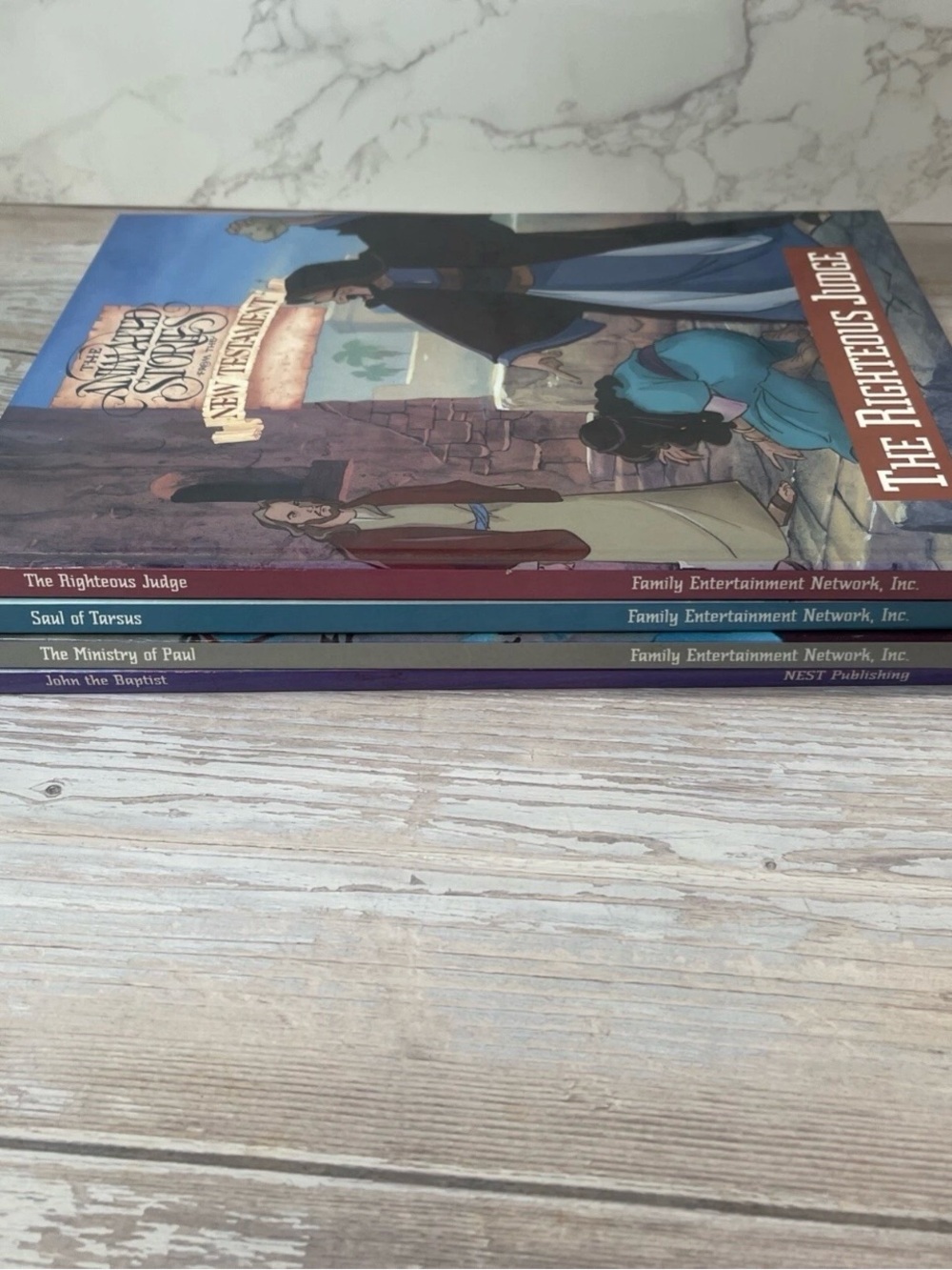 Set Of 4 The Animated Stories from the New Testament HC Books